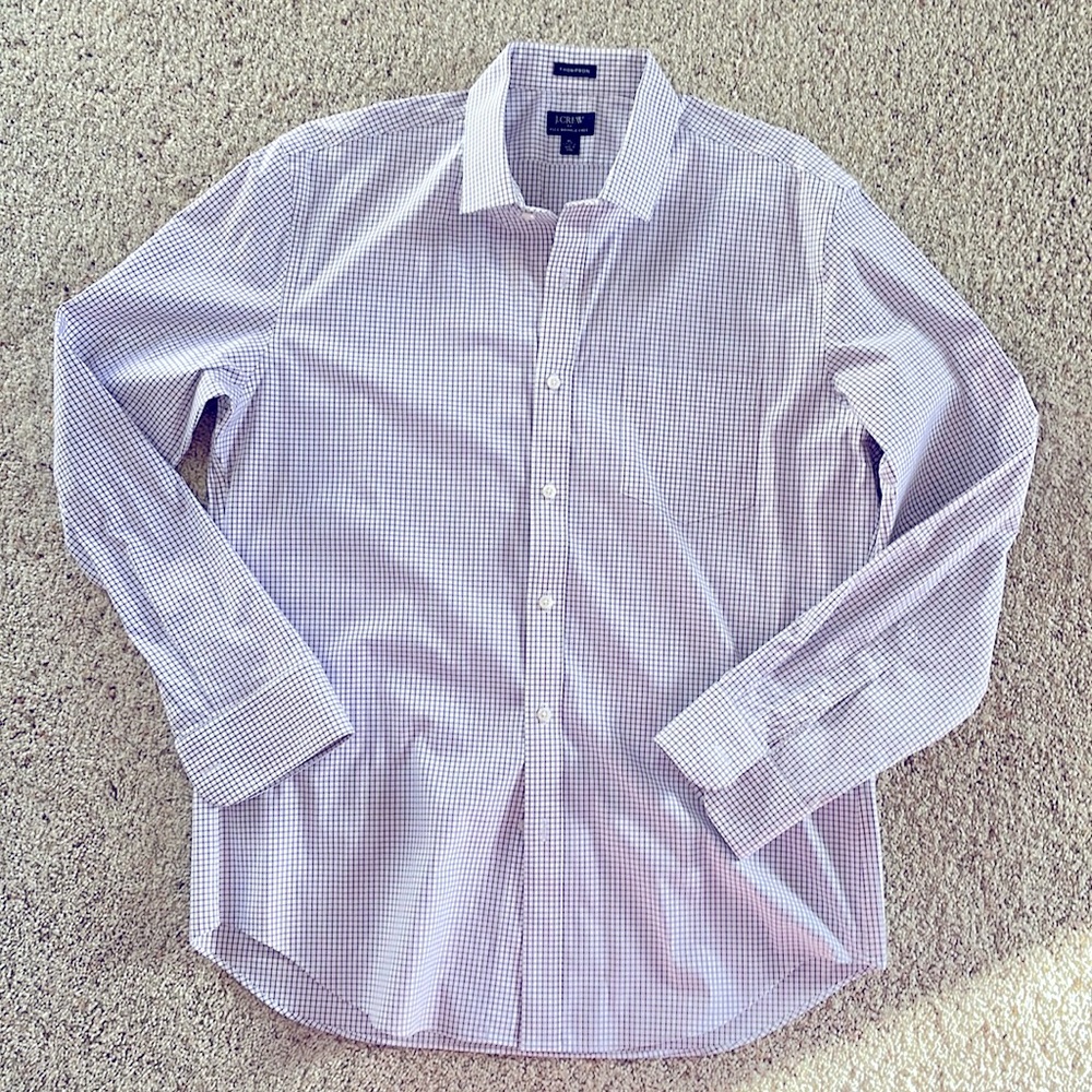 J. Crew Men’s No Wrinkle Button Down Dress Shirt